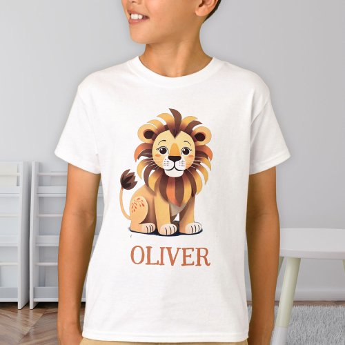 Personalized Cute Lion T_Shirt