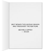 Personalized Cute Little Christmas Penquin Cards (Inside (Right))