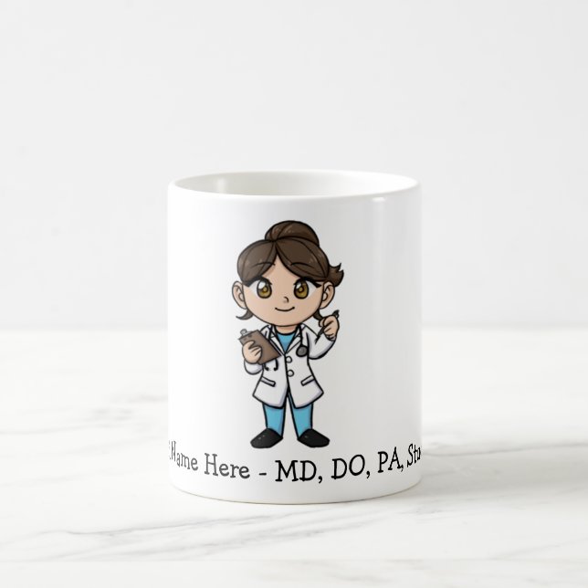 Personalized Cute Medical Professional Coffee Mug (Center)