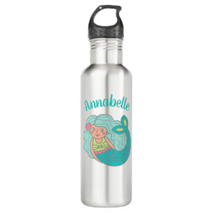 Personalized Cute Mermaid Stainless Steel Water Bottle