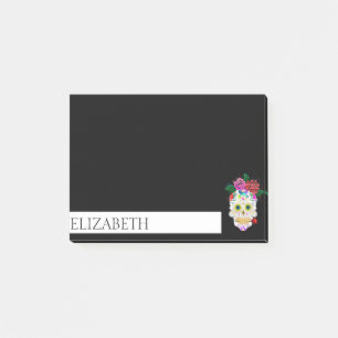 Personalized Cute Mexican Sugar Skull Halloween Po Post-it Notes