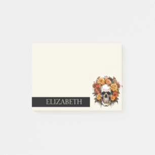 Personalized Cute Mexican Sugar Skull Halloween Post-it Notes