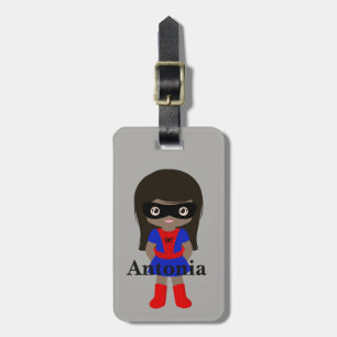 Personalized Cute Mini Spidergirl Kids luggage tag