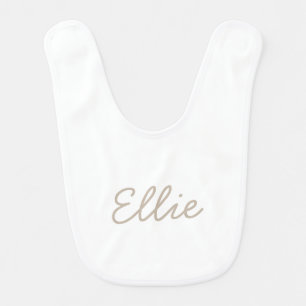 Personalized Cute Modern Baby Bib