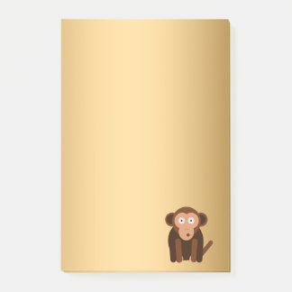 Personalized cute monkey post-it notes