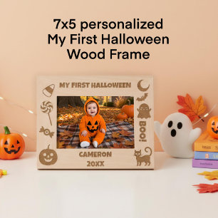 Personalized Cute My First Halloween Engraved Frames