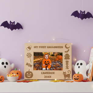 Personalized Cute My First Halloween Engraved Frames