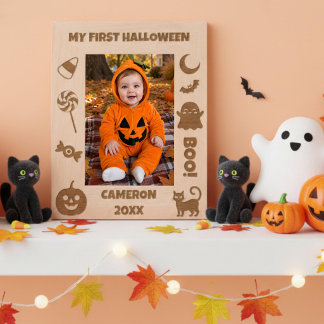 Personalized Cute My First Halloween Engraved Frames