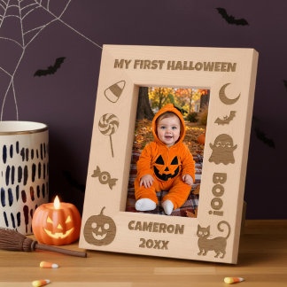 Personalized Cute My First Halloween Engraved Frames