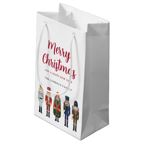 Personalized Cute Nutcracker Christmas Small Gift Bag