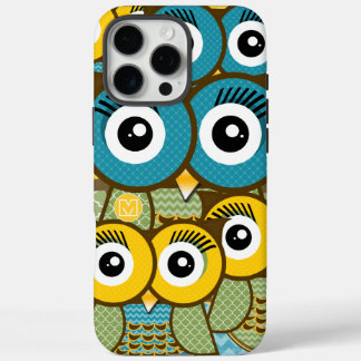 Personalized Cute Owl Art iphone 5 16 Pro Max Case