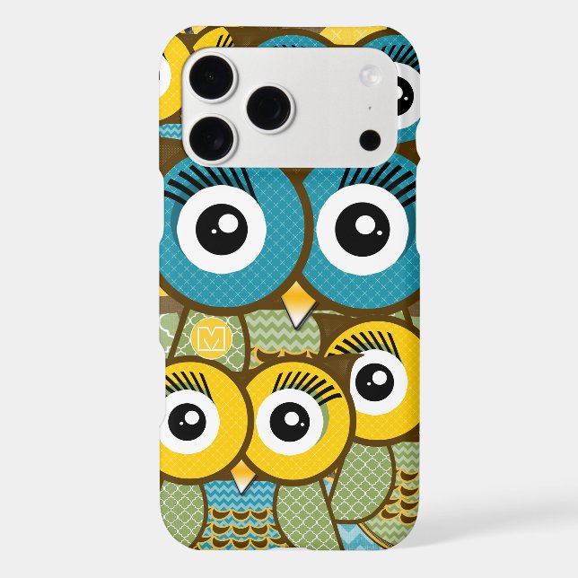 Personalized Cute Owl Art iphone 5 Case-Mate iPhone Case (Back)