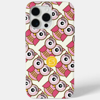 Personalized Cute Owl Art iphone 5 15 Pro Max Case