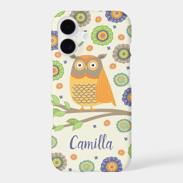 Personalized Cute Owl Pattern Iphone Case (Back)