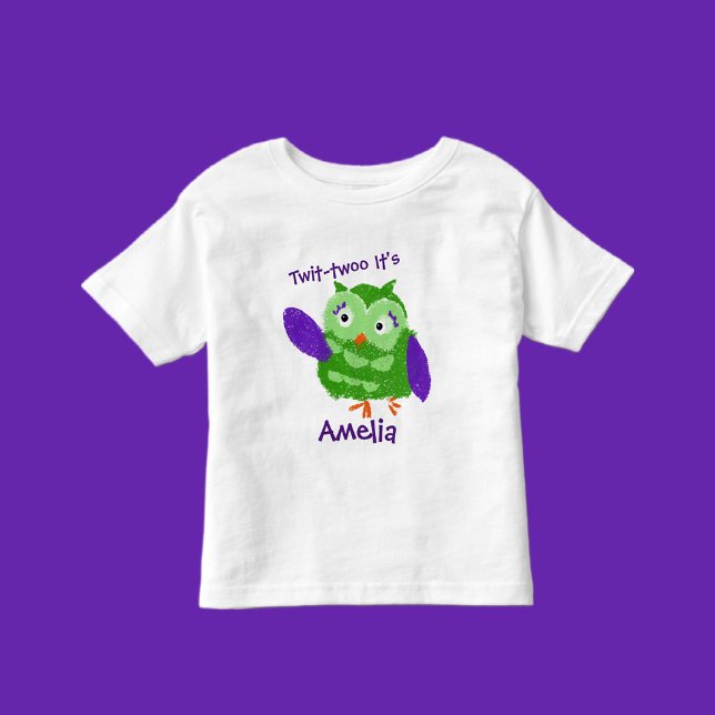 Personalized Cute owl Toddler T-shirt (Creator Uploaded)
