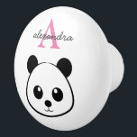 Personalized Cute Panda Bear Ceramic Knob – Custom<br><div class="desc">Personalized Cute Panda Bear Ceramic Knob – Custom Monogram Nursery Drawer or Cabinet Handle Bring charm and sweetness to your furniture with this Personalized Cute Panda Bear Ceramic Knob 🐼. Perfect for nursery drawers, kids’ cabinets, or baby furniture, this adorable design features a friendly panda and your custom monogram for...</div>