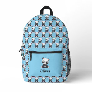 Personalized Cute Panda Pattern Printed Backpack