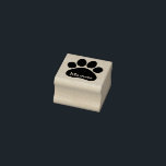 Personalized  Cute Paw Rubber Stamp<br><div class="desc">This is a personalized cute paw themed Rubber Stamp.</div>