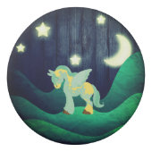Personalized Cute Pegasus Horse Birthday Favor Eraser (Back)