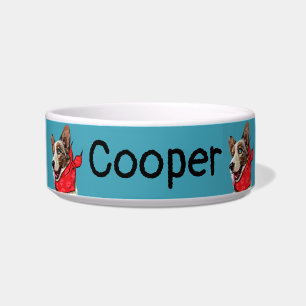 Personalized Cute Pembroke Welsh Corgi Bowl