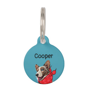 Personalized Cute Pembroke Welsh Corgi Pet ID Tag