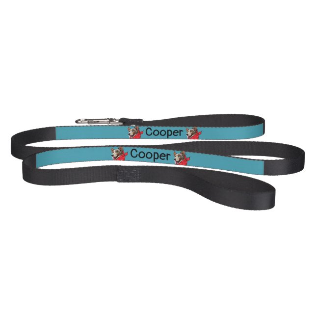 Personalized Cute Pembroke Welsh Corgi Pet Leash (Full)