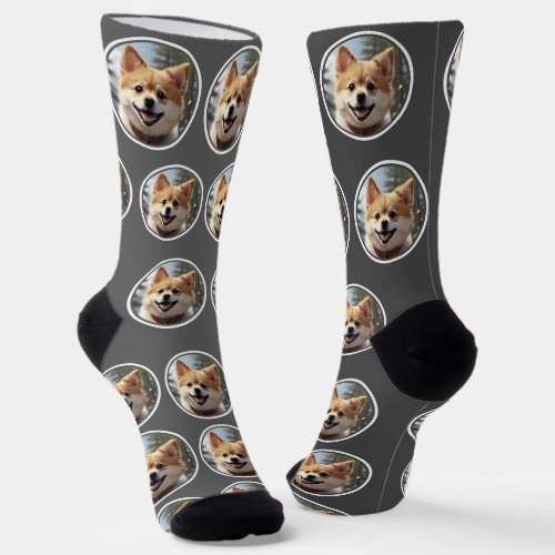 Personalized Cute Pet Photo Socks
