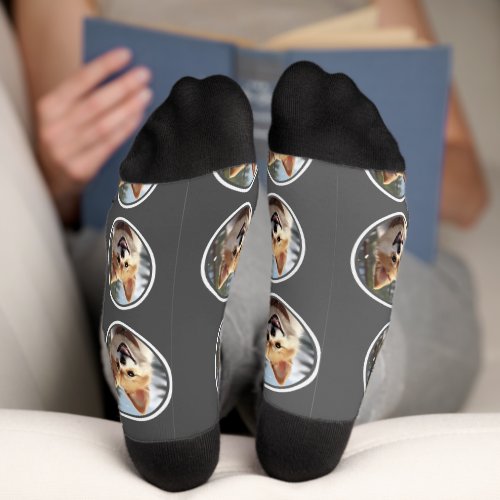 Personalized Cute Pet Photo Socks