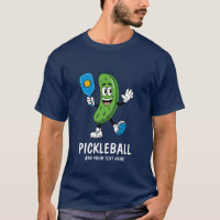 Personalized Cute Pickle Playing Pickleball Funny