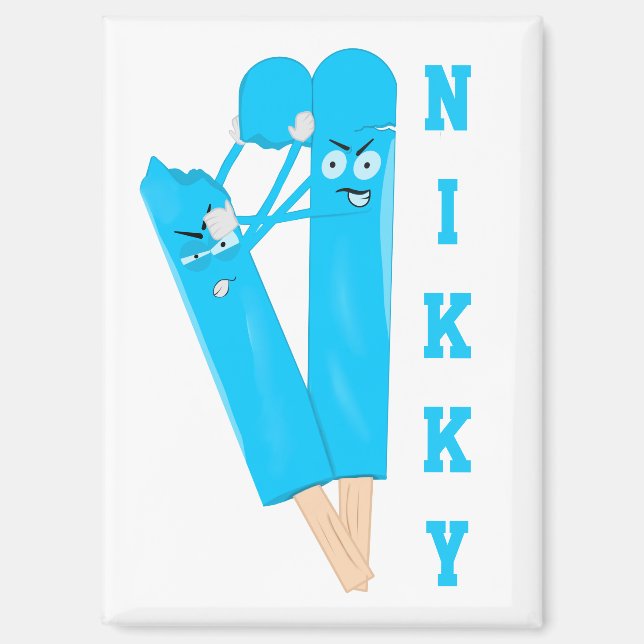 Personalized Cute Popsicle Magnet (Front)
