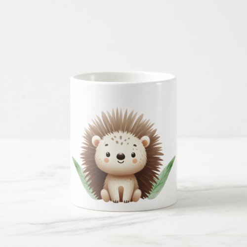 personalized cute porcupine  coffee mug