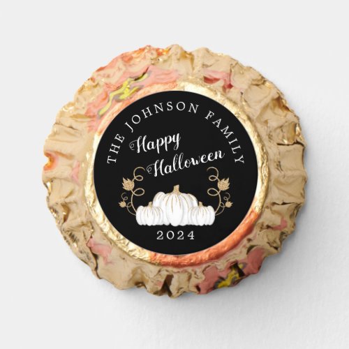 Personalized Cute Pumpkin Happy Halloween 2022 Reeses Peanut Butter Cups