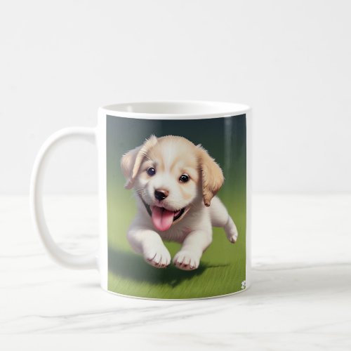 Personalized Cute Puppy Dog Labrador Coffee Mug
