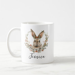 Personalized Cute Rabbit Adorable Bunny Animal Coffee Mug