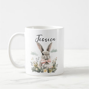 Personalized Cute Rabbit Adorable Bunny Animal Coffee Mug