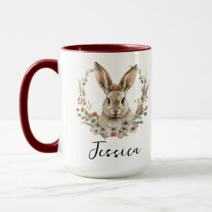 Personalized Cute Rabbit Adorable Bunny Animal Mug