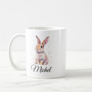 Personalized Cute Rabbit Bunny Coffee Mug