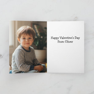 Personalized Cute Raccoon Valentine Card