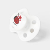 Personalized Cute Red LadyBug Pacifier (Front Right)