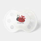 Personalized Cute Red LadyBug Pacifier (Front)