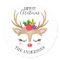 Personalized Cute Reindeer Christmas