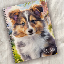 Personalized Cute Sheltie Puppy Dog