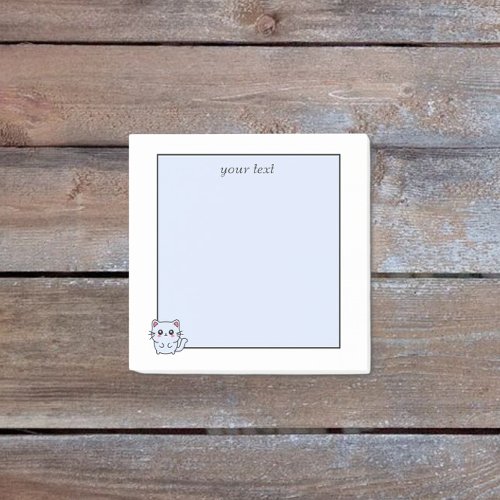 personalized cute simple cartoon art baby animal post_it notes