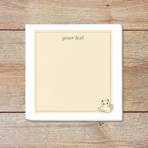 personalized cute simple cartoon art baby animal post_it notes