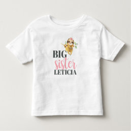Personalized Cute Sloths Big Sister Baby or Toddler T-shirt