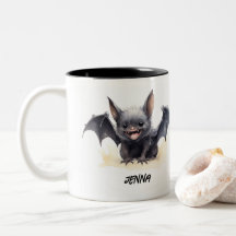 Personalized Cute Smiling Bat