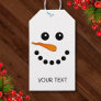 Personalized Cute Snowman Christmas holiday Gift Tags
