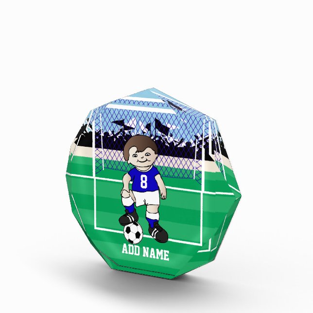 Personalized cute soccer boy award (Right)