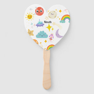 Personalized Cute Solar Sky Hand Fan