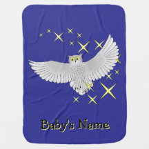 Personalized Cute Star Owl Blue